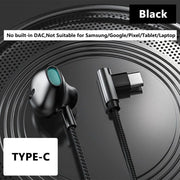 3.5mm/Type-C 90 Degree Elbow Plug Headphones