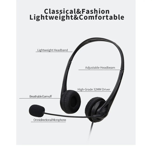 3.5mm/USB Computer Headset