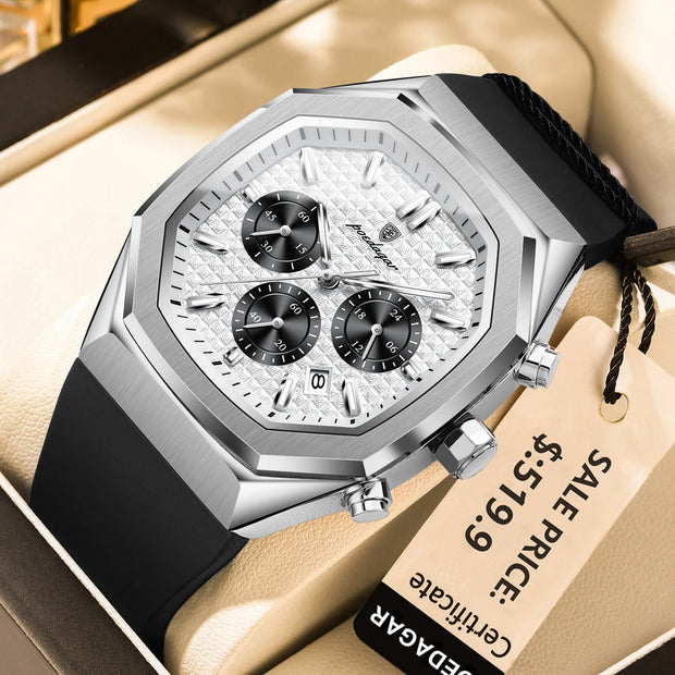 Men Waterproof Luminous Chronograph Wristwatch