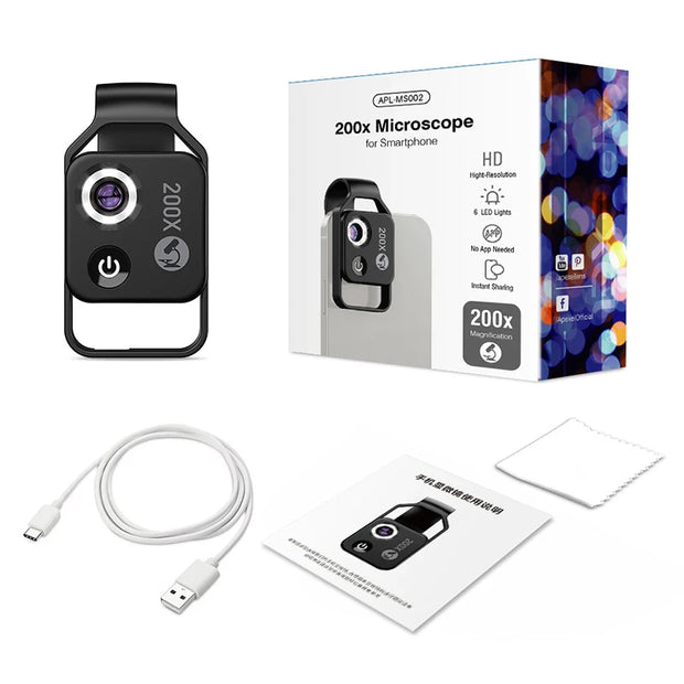 200X Microscope Cell Phone Lens