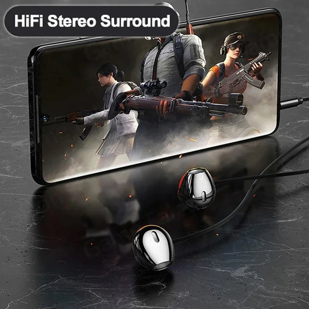 3.5mm Stereo Music Earbud Headset