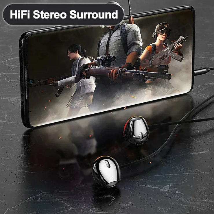 3.5mm Stereo Music Earbud Headset