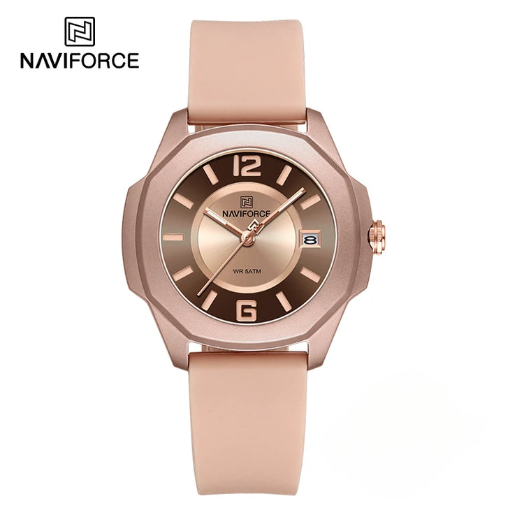 NAVIFORCE NF7107 Quartz Calendar Waterproof and Shockproof Watches for Women Clocks