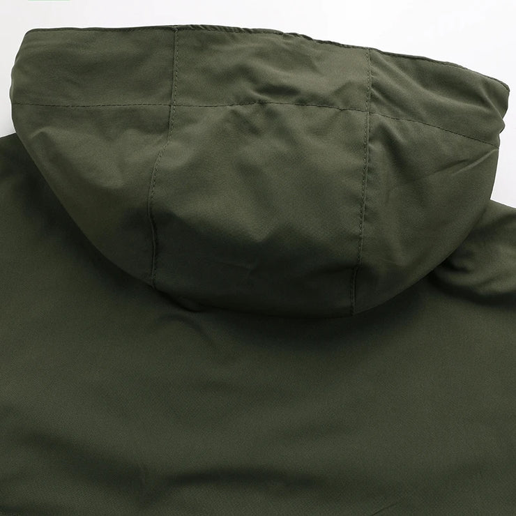Men Outdoor Jacket New Spring Autumn Hooded Waterproof Casual Jacket Coat Men Tactics Military Jacket Men Plus Size M-8XL