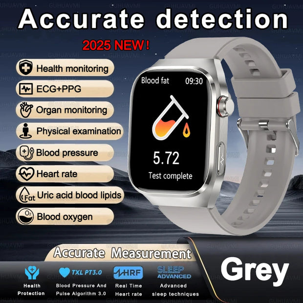 2025 New Uric Acid Blood Fat Smart Watch