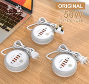50W Power Strip Multi Port USB C Socket