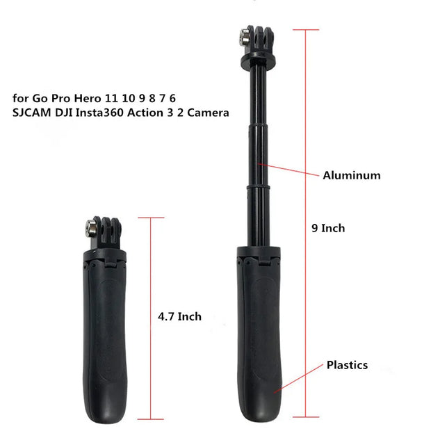 New Extendable Selfie Stick Portable Vlog Tripod Stand