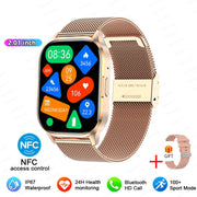 Women AMOLED Screen Bluetooth Call  NFC Sport Watch
