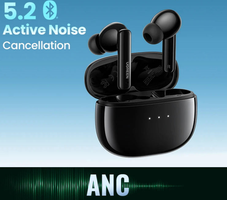 New HiTune T3 ANC Wireless TWS Bluetooth 5.2 Earphones
