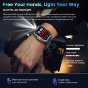 New 2.01'' HD Display TFT Rugged Smart Watch