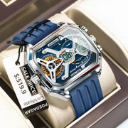 New Electronic Rectangle Silicone Strap Quartz Watches