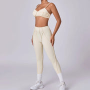 New Yoga Set Women Tracksuit Workout Legging Athletic Suit Gym Push Up Legging Fitness Bra Sports Wear Active Wear