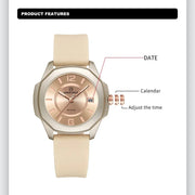 NAVIFORCE NF7107 Quartz Calendar Waterproof and Shockproof Watches for Women Clocks