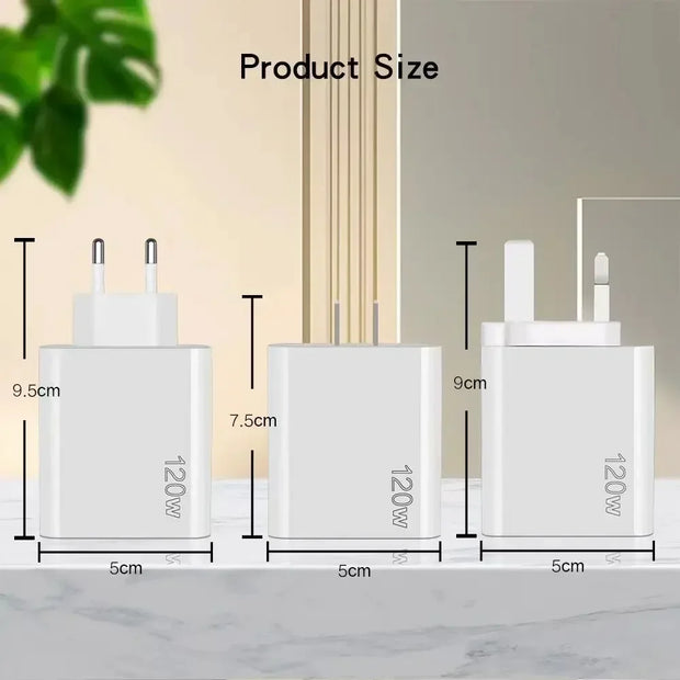 120W Multi Ports USB Quick Charger