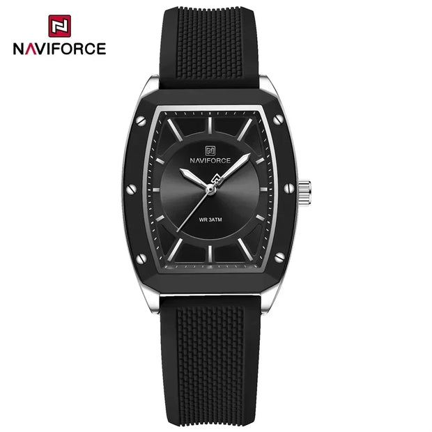 NAVIFORCE NF5049 New Women Watch  Fashion Elegant for Ladies Sports Waterproof Silica Strap Quartz Clock