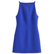 HXAO Fashion Summer Dresses 2024 Womens Dresses Bodycon Sleeveless Mini Dress White Red Blue Black Yellow Dress Vacation Dresses