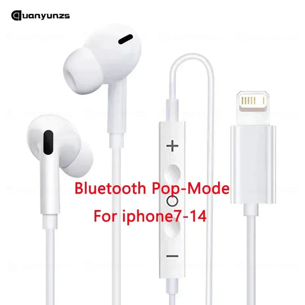 Apple iPhone 16 15 Pro Max 14 13 12 11 USB-C Lightning 3.5mm Wired Earphones