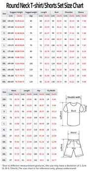 Summer Men's T-Shirts Sets Fashion Digital Printing Casual Sports breathable shorts set Oversized Clothing Men's Tees Beach Wear
