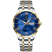 Men Waterproof Luminous Week Date Sports Wristwatch