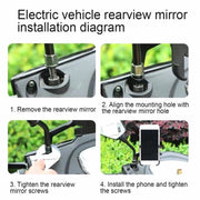Aluminum Alloy Motorcycle Bike Phone Holder