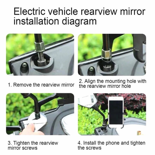 Aluminum Alloy Motorcycle Bike Phone Holder