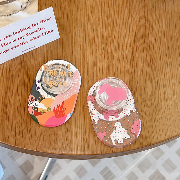 Polka Dot Illustration Style Desktop Air Bag Holder