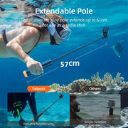 New buoyancy pole extendable selfie stick tripod
