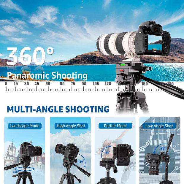 New 74" DSLR Camera Tripod