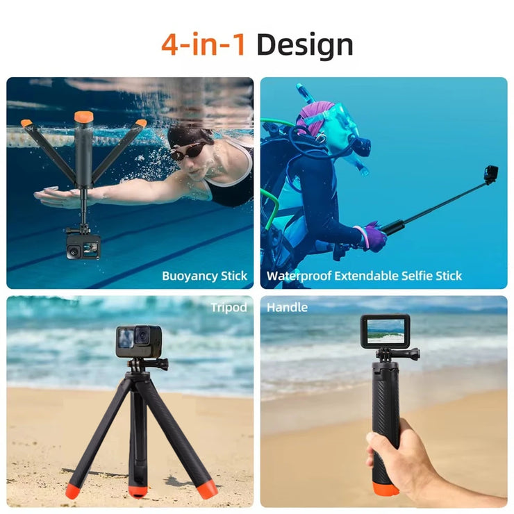 New buoyancy pole extendable selfie stick tripod