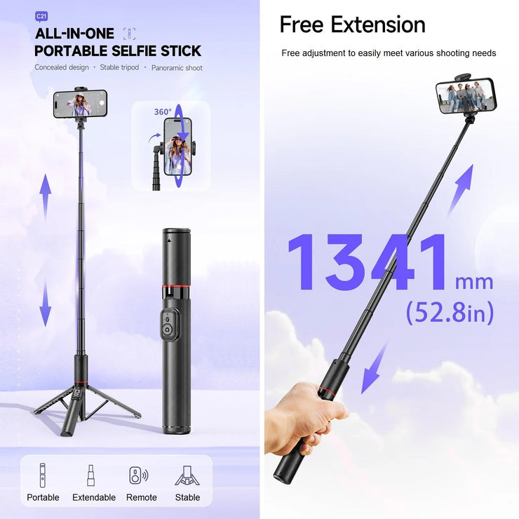 New Selfie Stick Tripod Stand
