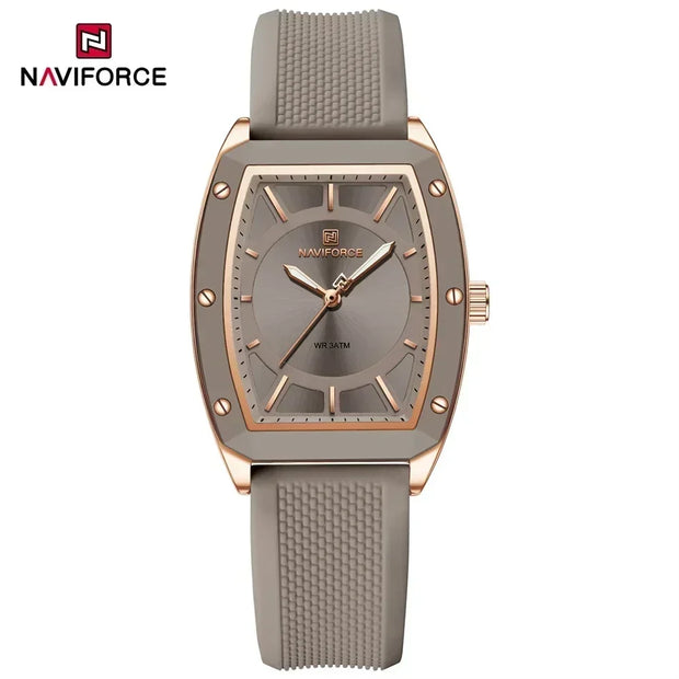 NAVIFORCE NF5049 New Women Watch  Fashion Elegant for Ladies Sports Waterproof Silica Strap Quartz Clock