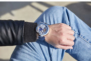 New Fashion Hollow Automatic Mechanical Watches Men Business Casual Leather Skeleton Tourbillon Wrist Watch Relogio Masculino