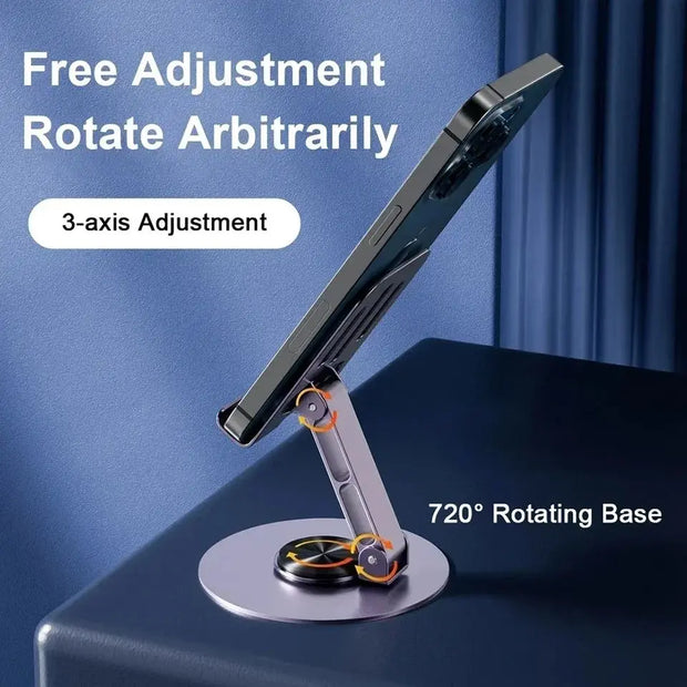 All Metal Aluminum 360 Rotation Mobile Phone Holder