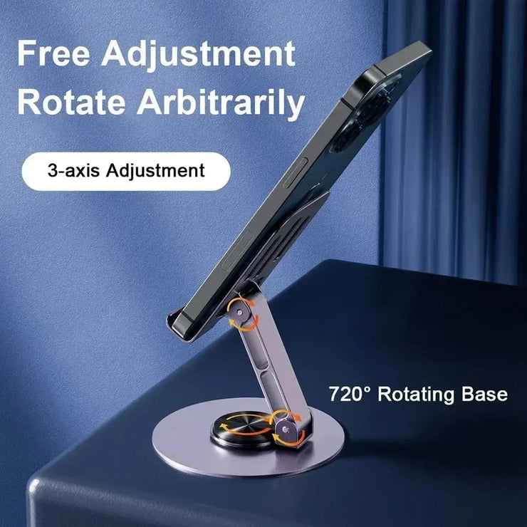 All Metal Aluminum 360 Rotation Mobile Phone Holder