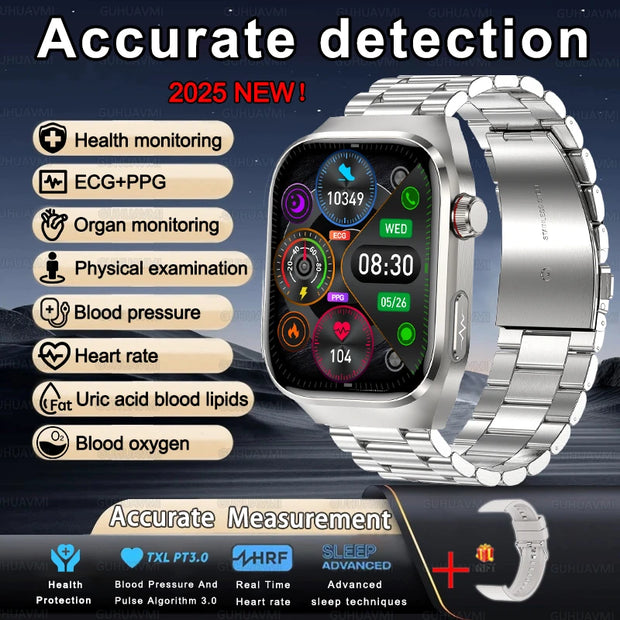 2025 New Uric Acid Blood Fat Smart Watch