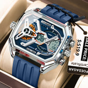 New Electronic Rectangle Silicone Strap Quartz Watches