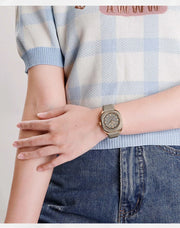 NAVIFORCE Fashion Women's Watch Casual Elegant Simple Polygon Quartz Silicone Watch Gift for Women Wristwatch Relogio Feminino