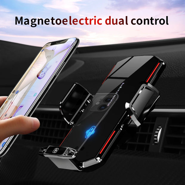 Magnetic Car Phone Holder 66W Wireless Fast Charger