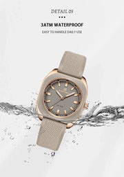 NAVIFORCE Fashion Women's Watch Casual Elegant Simple Polygon Quartz Silicone Watch Gift for Women Wristwatch Relogio Feminino