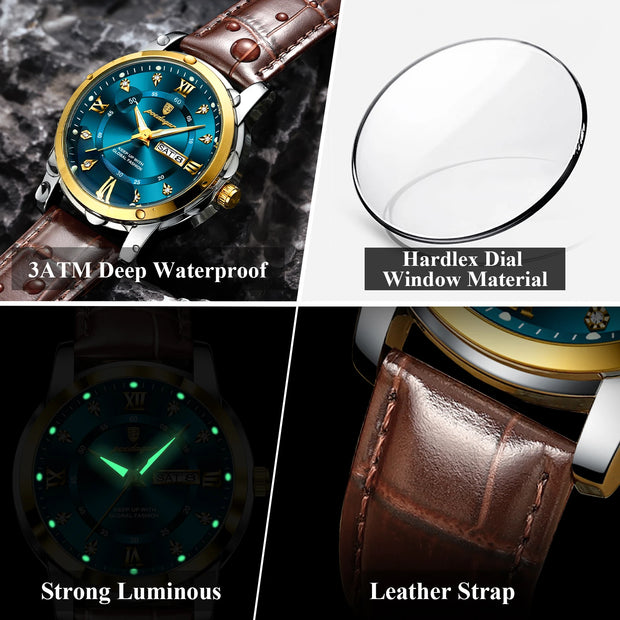 High Quality Leather Sports Men's Quartz Watches