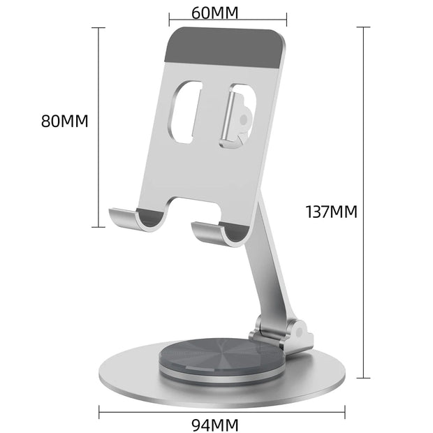 New Metal 360° Rotating Desk Mobile Phone Holder Stand