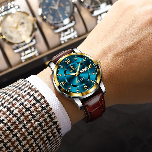 High Quality Leather Sports Men's Quartz Watches
