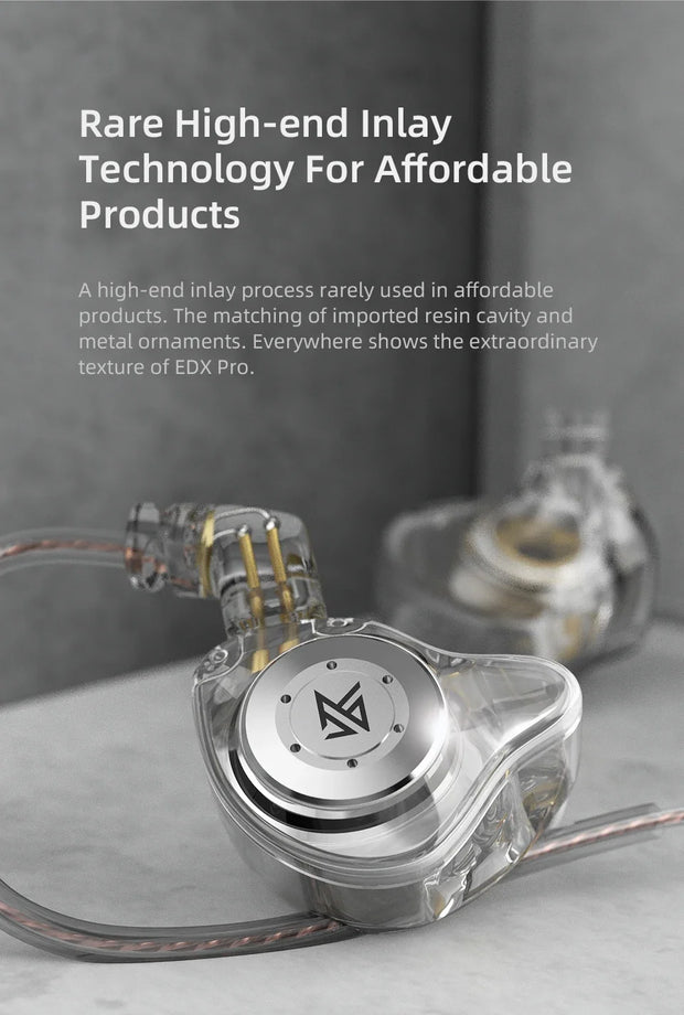 KZ EDX Pro Dynamic Wired Earphones