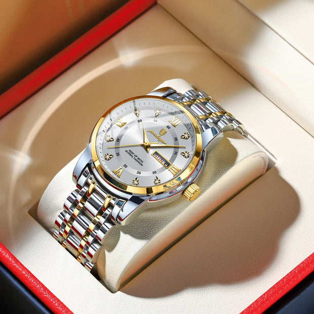 Men Quartz Stainless Steel Sports Watches