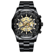 BINBONG Business Men's Watches Waterproof Calendar Luminous Fashion Quartz Watch For Man Stainless Steel Male Clock Reloj Hombre