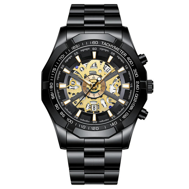 BINBONG Business Men's Watches Waterproof Calendar Luminous Fashion Quartz Watch For Man Stainless Steel Male Clock Reloj Hombre