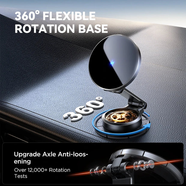 360° Rotation Foldable Phone Holder Fast Car Charger