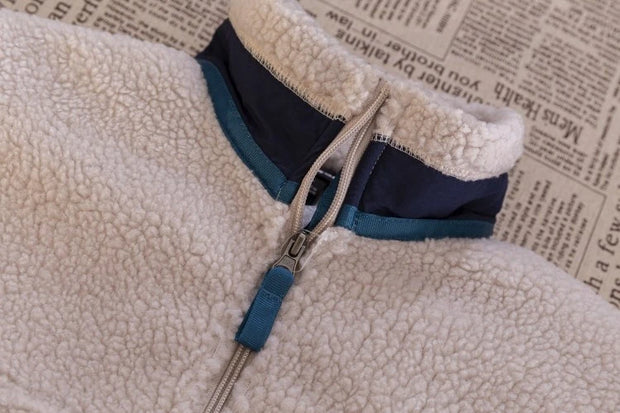 Motorcycle Outdoor Wool Jacket Men Women Double Sided Thick Plush Rider Ride Suit Lambing Wool Windproof Warm Fashionable Jacket