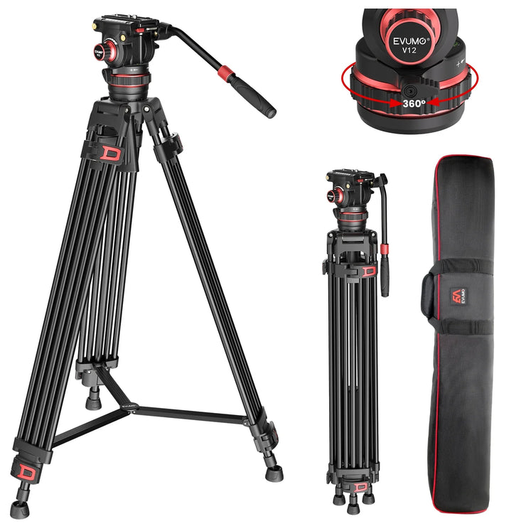 EVUMO DF6 Professional Video Tripod Stand