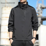 Men Outdoor Windproof Waterproof Spring Autumn Thin Coat Trendy Couple Single Layer Mountain Climbing Clothes Women